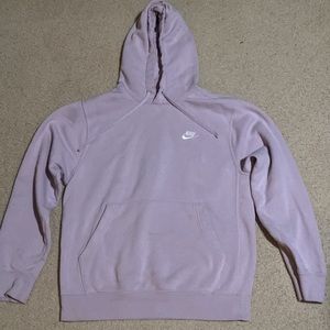 nike sportswear club fleece purple hoodie